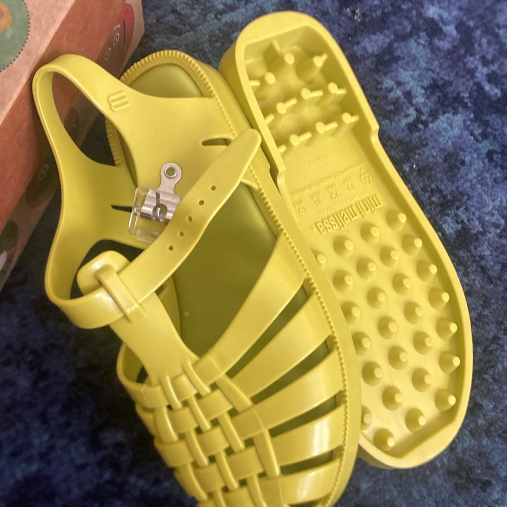 Mini Melissa Kids Jelly Sandals - Lime Green - Picture 4 of 6